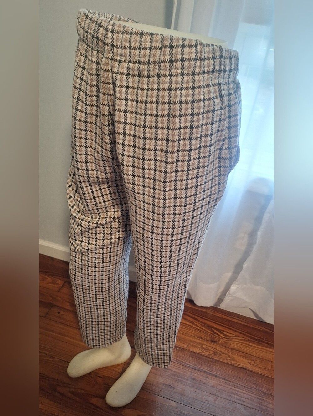 Land's End Houndstooth, Plaid Pants Small 6/8